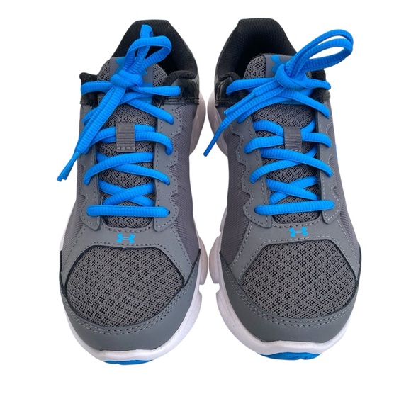 Under Armour Blue Gray Sneakers Athletic Running Shoes - Picture 2 of 6